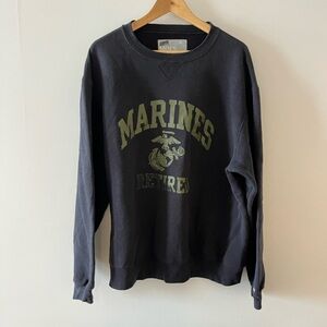 Marines Soffe Black Crewneck Sweatshirt